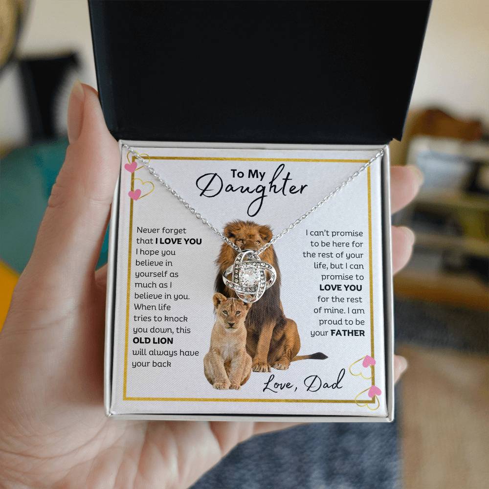 I Am Proud To Be Your Father - Love Knot Necklace