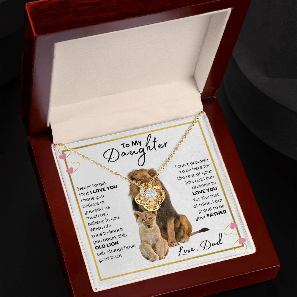 I Am Proud To Be Your Father - Love Knot Necklace