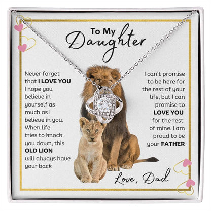 I Am Proud To Be Your Father - Love Knot Necklace