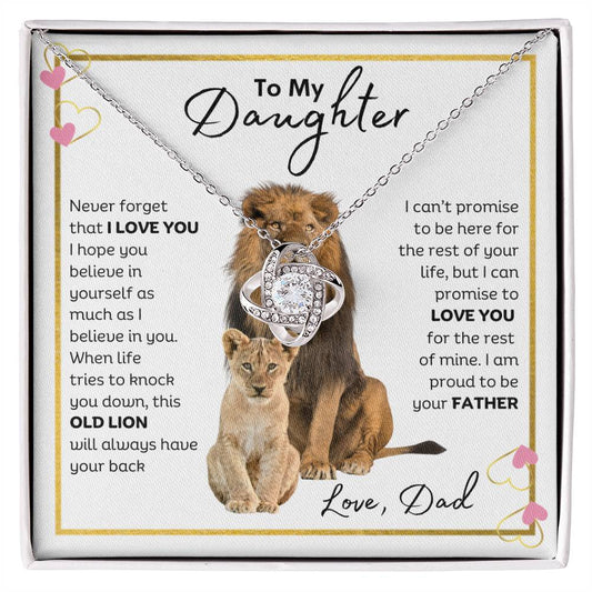 I Am Proud To Be Your Father - Love Knot Necklace